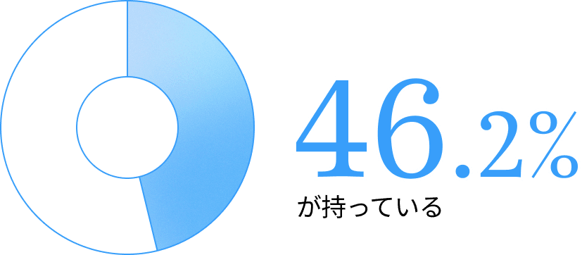 46.2%が持っている