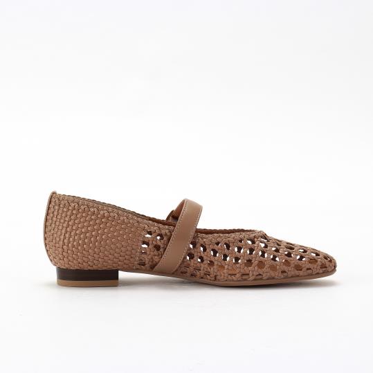 銀座かねまつ ベージュ　メリージェーン　フラットパンプス SHOES CONCIERGE｜【WEB LIMITED】数量限定メリージェーン