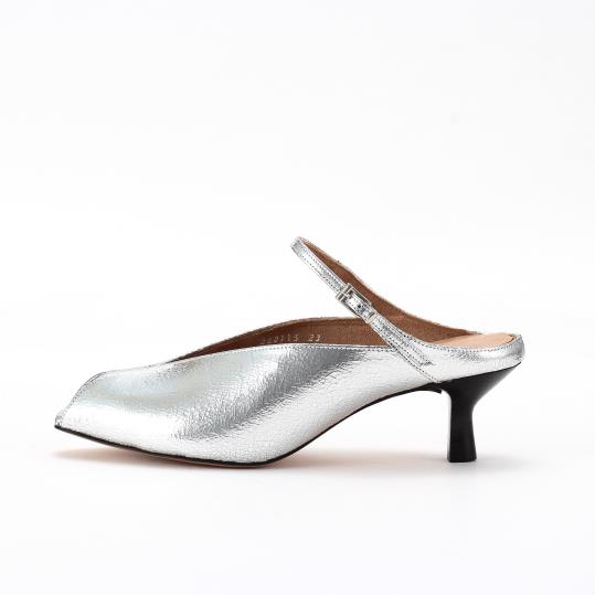 銀座かねまつ♡ミュール（シルバー）23.5㎝ SHOES CONCIERGE