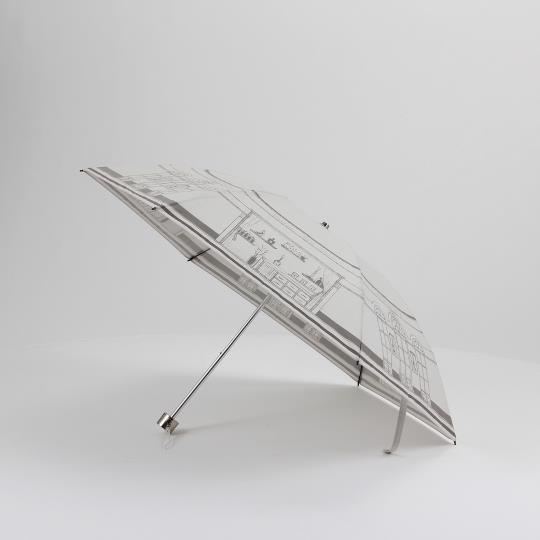 GINZA Kanematsu 銀座かねまつ 傘 USED品 パリ ブルー ジャンプ