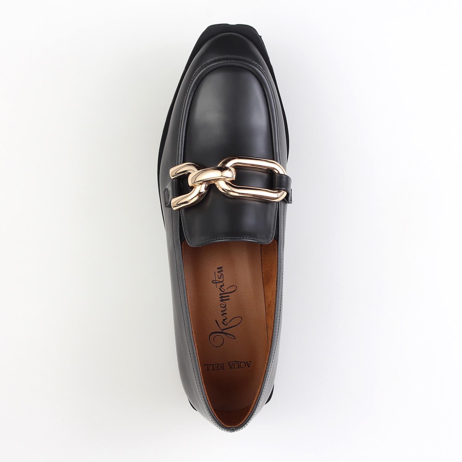 AQUA BELL ブラックローファー AQUA BELL ブラックローファー SHOES CONCIERGE