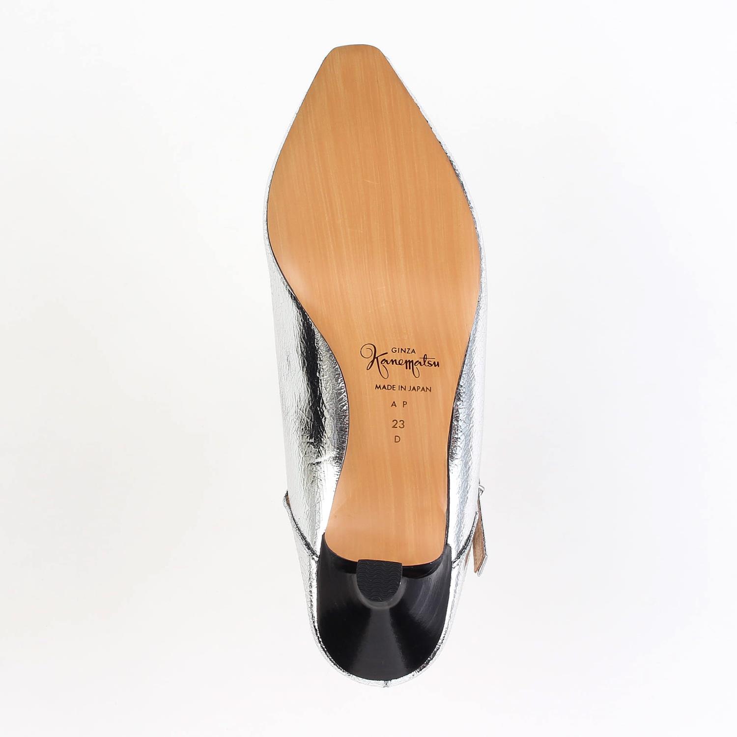 銀座かねまつ♡ミュール（シルバー）23.5㎝ SHOES CONCIERGE
