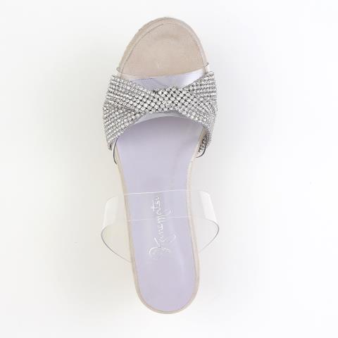 サンダル・ミュール VERITY SANDALS クロスメタルフットベットサンダル（サンダル・ミュール
