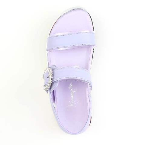 新品⭐︎箱あり銀座カネマツ　スエード調 グリッターサンダル ピンク　24.0 SHOES CONCIERGE
