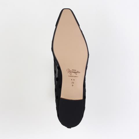 【黒猫358】銀座かねまつ　ブラックフラットシューズ【新品】 商品一覧｜SHOES CONCIERGE(シューズコンシェルジュ)