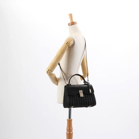 hermes toile and leather garden party 36 tote handbag, good